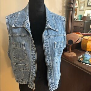 Dockers Blue Denim Vest